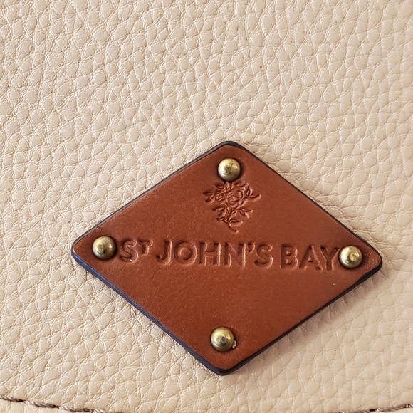 ST JOHN'S BAY CROSSBODY with Brown Trim  Westbay Saddle - Picture 4 of 11